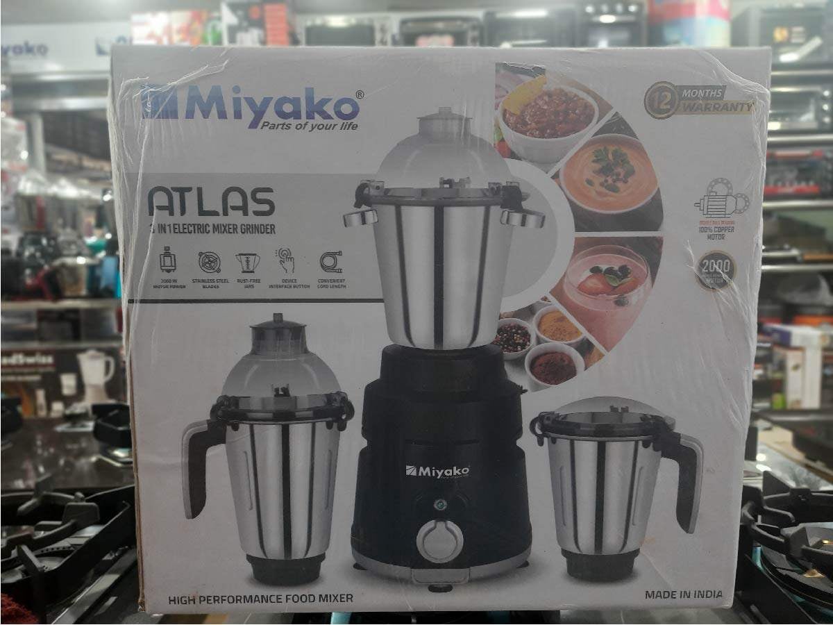 Picture of Miyako 3 in 1 Atlas Blender & Mixer Grinder | 2000 Watt | Made in India