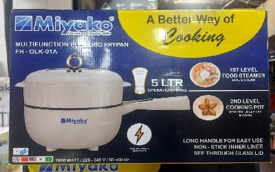 Picture of Miyako Multi Function Electric Fry Pan | 5 Ltr | 1500 Watt | Model : FH-OLK-01A - White