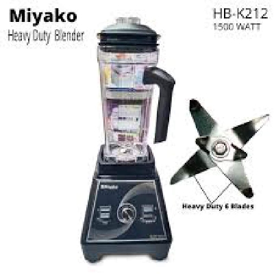 Picture of Miyako Heavy Duty Commercial Blender 6 Turbo Blade | Model : HB-K212 | 1500 watt