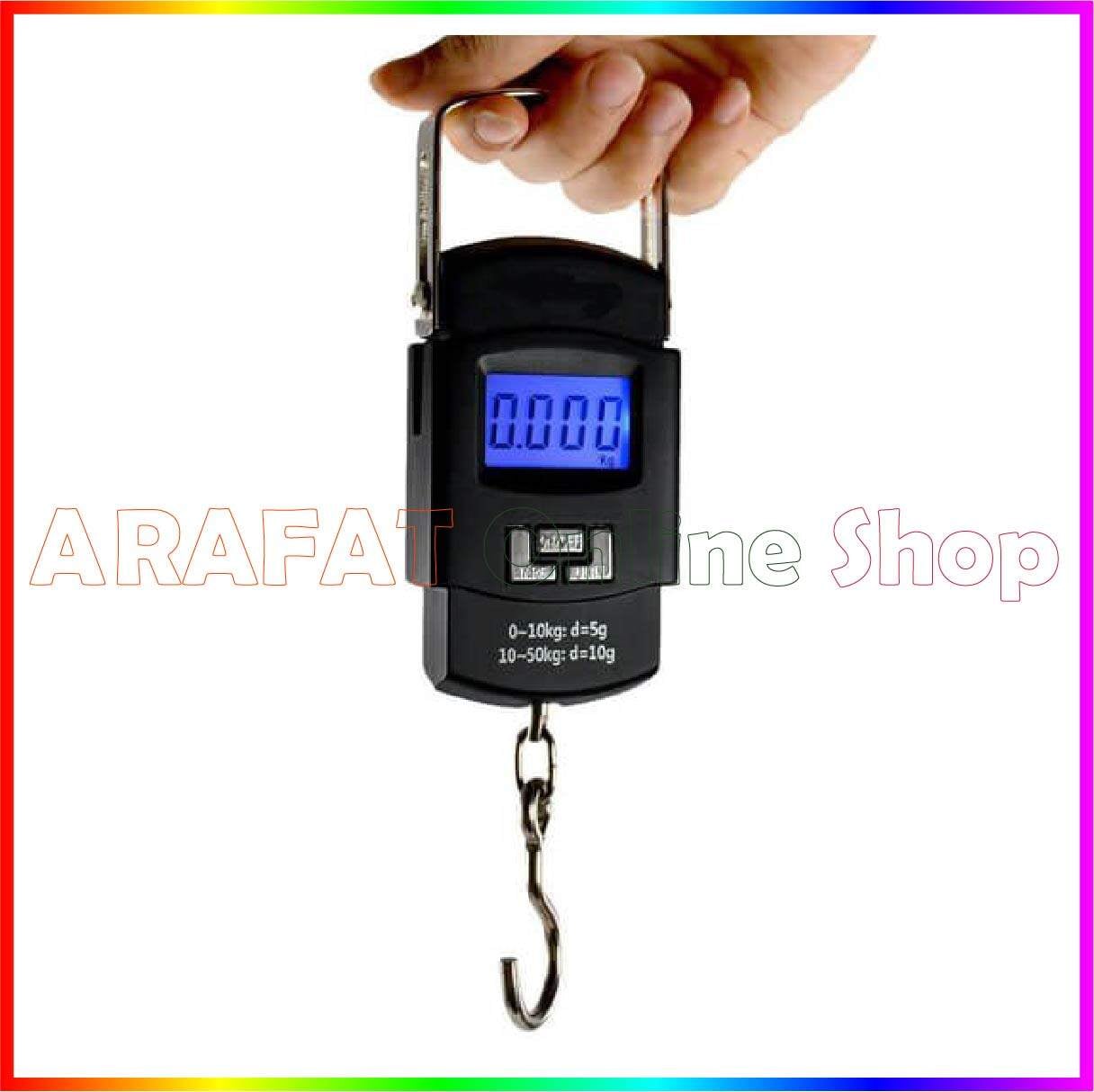 Picture of 50 Kg Digital Hanging Portable Scale Kitchen | Hanging Scale - Black