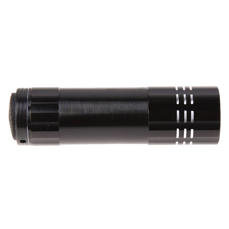 Picture of Mini 9 LED Flashlight Black Ultraviolet Light Super Mini Aluminum UV Light Torch Lamp (with battery)