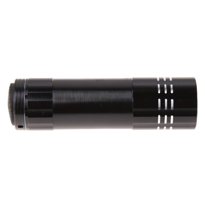 Picture of Mini 9 LED Flashlight Black Ultraviolet Light Super Mini Aluminum UV Light Torch Lamp (with battery)