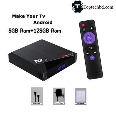 Picture of Tx9 Pro 12k Ultra HD 8GB Ram 128GB Rom Android Tvbox