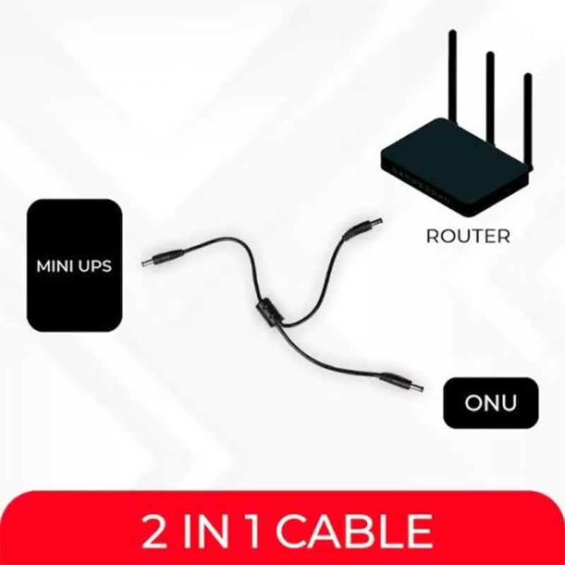 Picture of WGP Mini 10400mAh UPS Router ONU 10Hours Backup (5V,9V,12V)