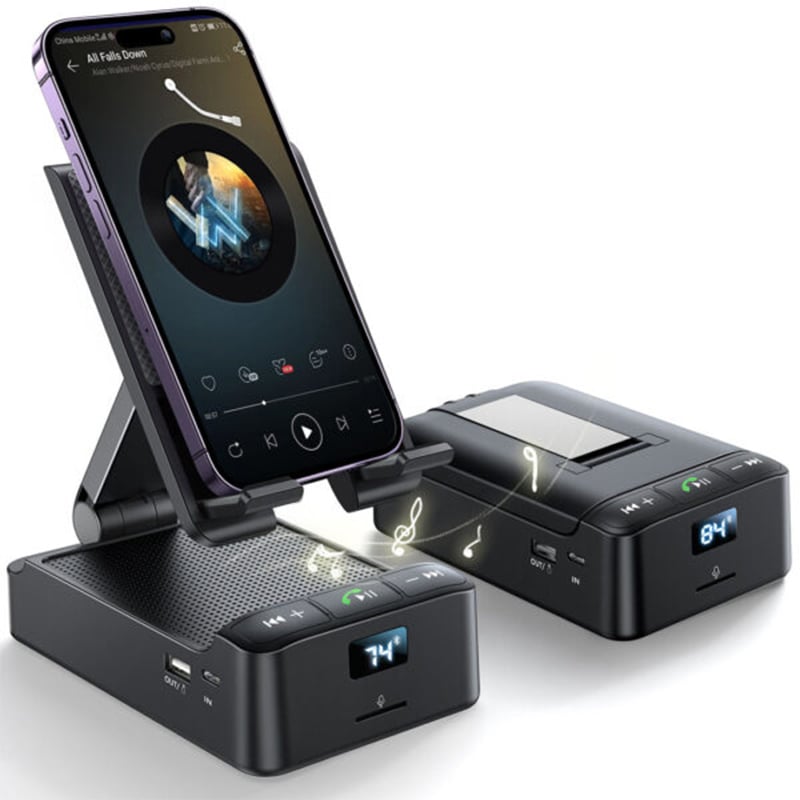Picture of JR-MH01 Wireless Speaker with Phone Holder Black
