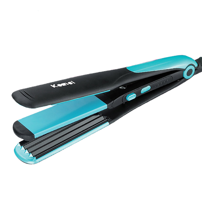 Picture of KEMEI KM-2209 Flat Straightening Corrugated Curling Styling Tools 2 in 1 Curling Iron Dry wet Hair Straightener Hair Curler