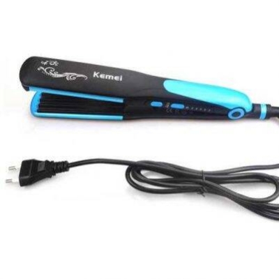 Picture of KEMEI KM-2209 Flat Straightening Corrugated Curling Styling Tools 2 in 1 Curling Iron Dry wet Hair Straightener Hair Curler