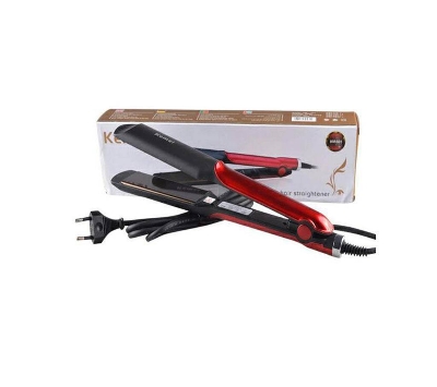 Picture of Kemei KM-531 Professional Hair Straightener - Black and Red - Multicolor