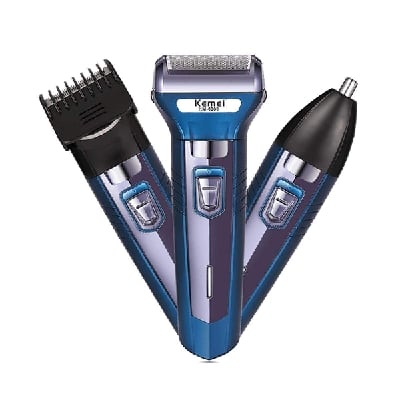Picture of Kemei KM-6330 Grooming Kit 3 in 1 Hair Mustache Beard Shaver Trimmer Clipper for Men