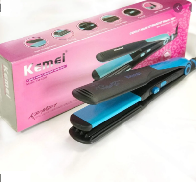 Picture of KM-2209 Flat Straightening Corrugated Curling Styling Tools 2 in 1 Curling Iron Dry wet Hair Straightener Hair Curler