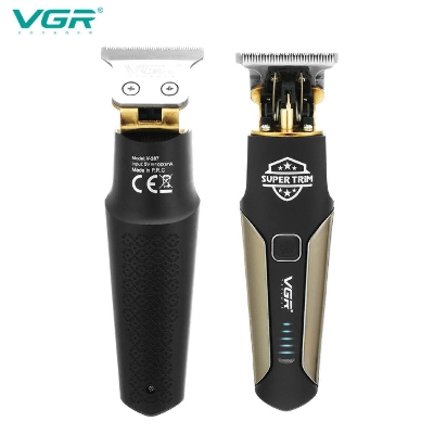 Picture of VGR V-287 Professional Men Cordless Zero Gapped Cutting Metal Hair Trimmer - Black