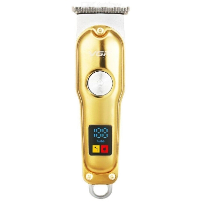 Picture of VGR V-290 Electric Hair Clipper Rechargeable USB Port Stainless Steel Blade With LED Digital Display - Gold