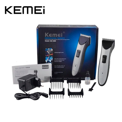 Picture of Kemei KM-3909 Rechargeable Adult and Children Hair Clippers - Silver
