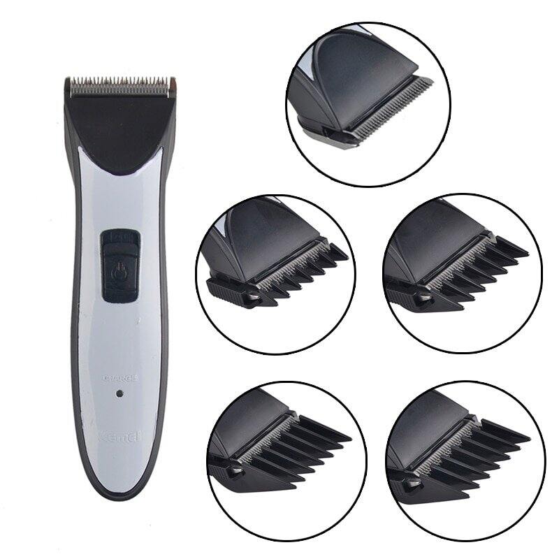 Picture of Kemei KM-3909 Rechargeable Adult and Children Hair Clippers - Silver