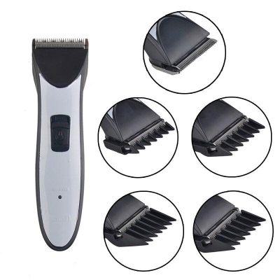 Picture of Kemei KM-3909 Rechargeable Adult and Children Hair Clippers - Silver