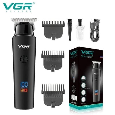 Picture of VGR V-937 Professional Rechargeable Electric Hair Trimmer With Metal Blade - Black