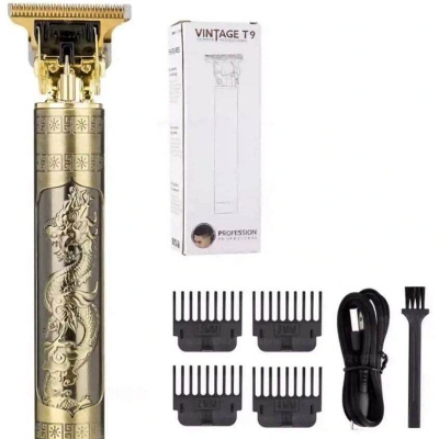 Picture of Vintage T9 Bald Head Electric Hair Clipper Recharge Professional Cordless Hair Trimmer for Men Barber Hair Cutting Machine - Gold