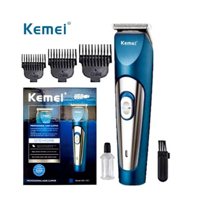 Picture of Kemei KM-1251 Beard & Hair Trimmer For Men - Blue