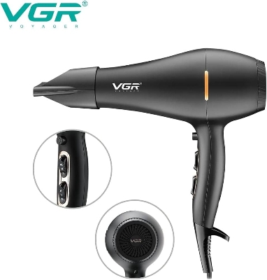 Picture of VGR V-433 Compact DryCare Essential Hair Dryer – Salon Performance for Women - Black