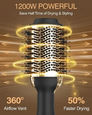 Picture of Keratin 3D Pro – 2000W One-Step Dryer & Styler - Black