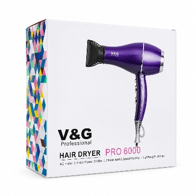 Picture of V&G Pro 6000 2200W Professional Hair Dryer For Women - Purple