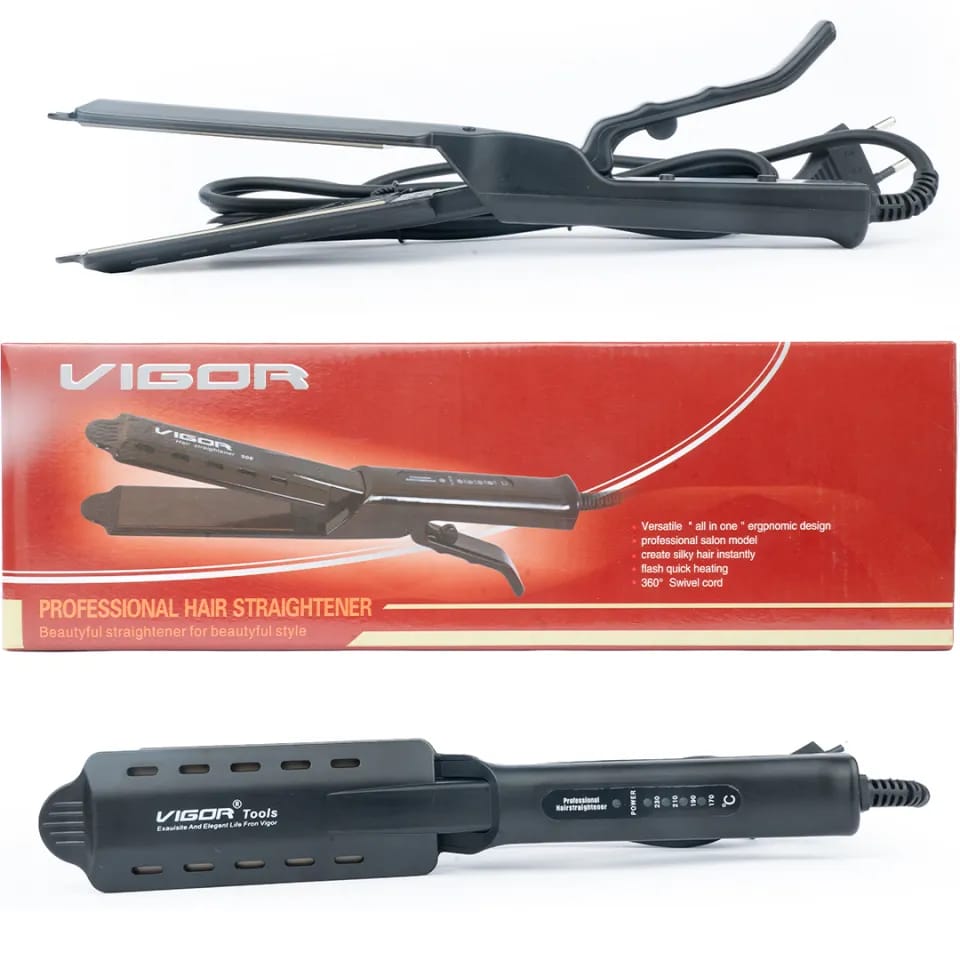 Picture of VIGOR V-908 Professional Hair Straightener For Women - Black