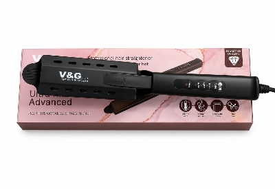 Picture of V&G V-1261 Professional Hair Straightener For Women - Black