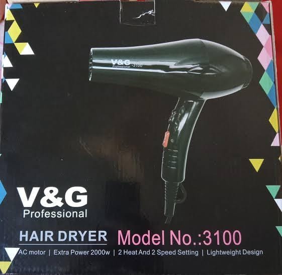 Picture of V&G M-3100 Professional Hair Dryer 1800 - 2000W - Black