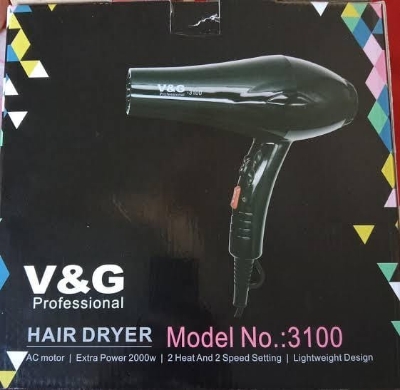 Picture of V&G M-3100 Professional Hair Dryer 1800 - 2000W - Black
