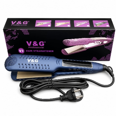 Picture of V&G V3 Professional Hair Straightener with Fast Heat For Women - Purple