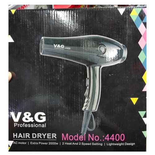 Picture of V&G M-4400 Professional Hair Dryer – 2000W Fast Drying Hair Dryer for Women (Black) - Black