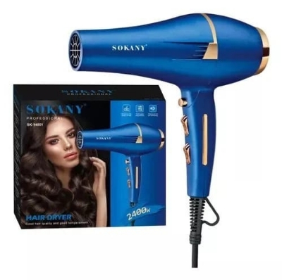 Picture of Sokany SK-14001 Professional Hair Dryer with 2400W - Blue