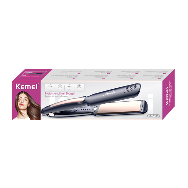 Picture of Kemei KM-3140 Professional Hair Straightener for Women - Black