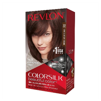 Picture of Revlon ColorSilk Beautiful Color – 32 Dark Mahogany Brown - Sand Brown