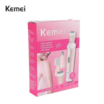 Picture of Kemei KM-3024 Trimmer & Shaver For Women - Pink