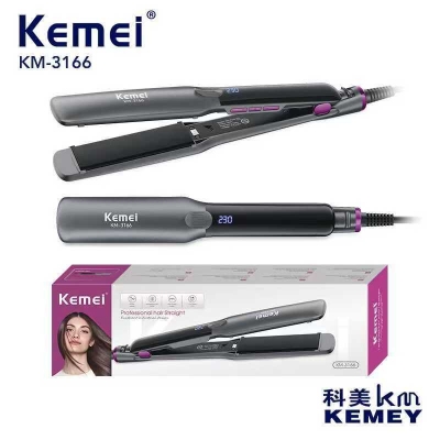 Picture of Kemei KM-3166 Professional Hair Straightener for Women - Black