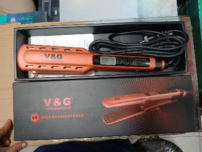 Picture of V&G V6 Professional Hair Straightener for Women - Orange