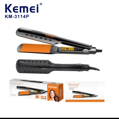 Picture of Kemei KM-3114p Professional Hair Straightener for Women - Black