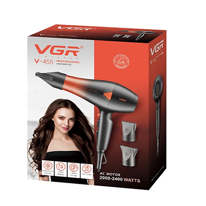Picture of VGR V-455 Professional Hair Dryer For Women - Black