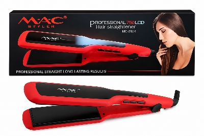 Picture of MAC MC-3064 Professional Hair Straightner MAC Styler - Red