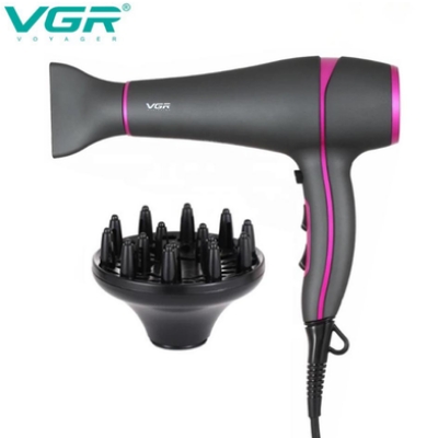 Picture of VGR V-402 Professional Hair Dryer comes with a 1800W-2200W powerful motor for 2X faster blow - Black