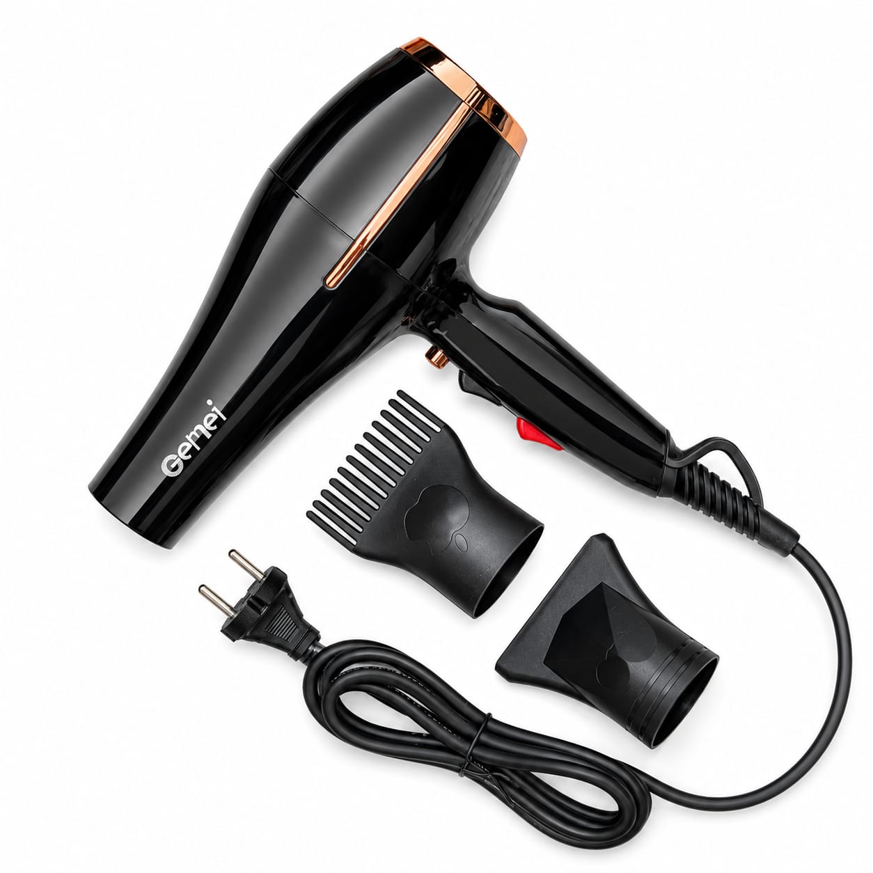 Picture of Gemei Gm-1780 Professional Hair Dryer 3000W - Black