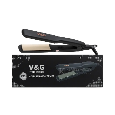 Picture of V&G V22 Professional Hair Straightener For Women - Black