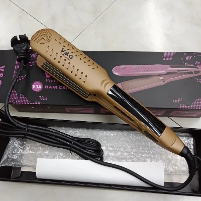Picture of V&G V3A Professional Hair Crimper For Women - Gold