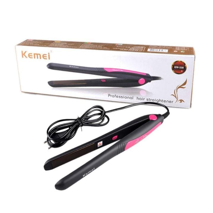 Picture of Kemei KM-328 Professional Hair Straightener For Women - Black