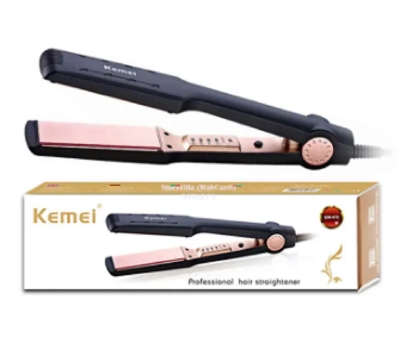 Picture of Kemei KM-470 Professional Hair Straightener for Women - Black