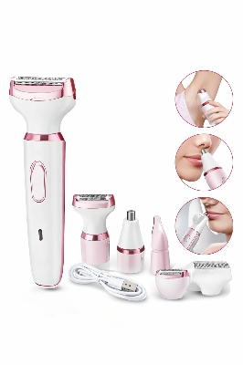 Picture of SN-8866 Profession Lady Shaver Beauty Kit 4-in-1 - Pink