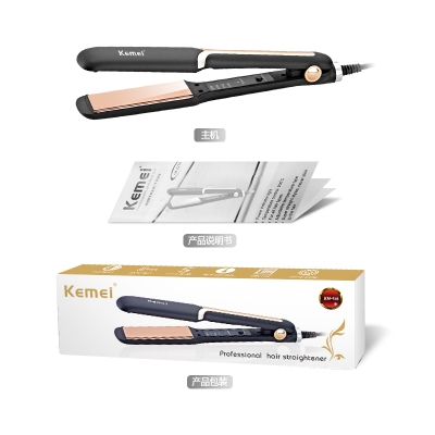 Picture of Kemei KM-458 Professional Hair Straightener for Women - Black