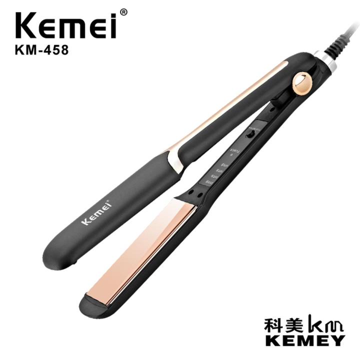 Picture of Kemei KM-458 Professional Hair Straightener for Women - Black
