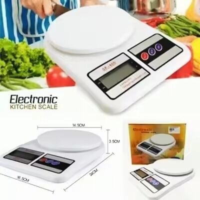 Picture of 5 kg Digital Kitchen Scale with LCD Display-White